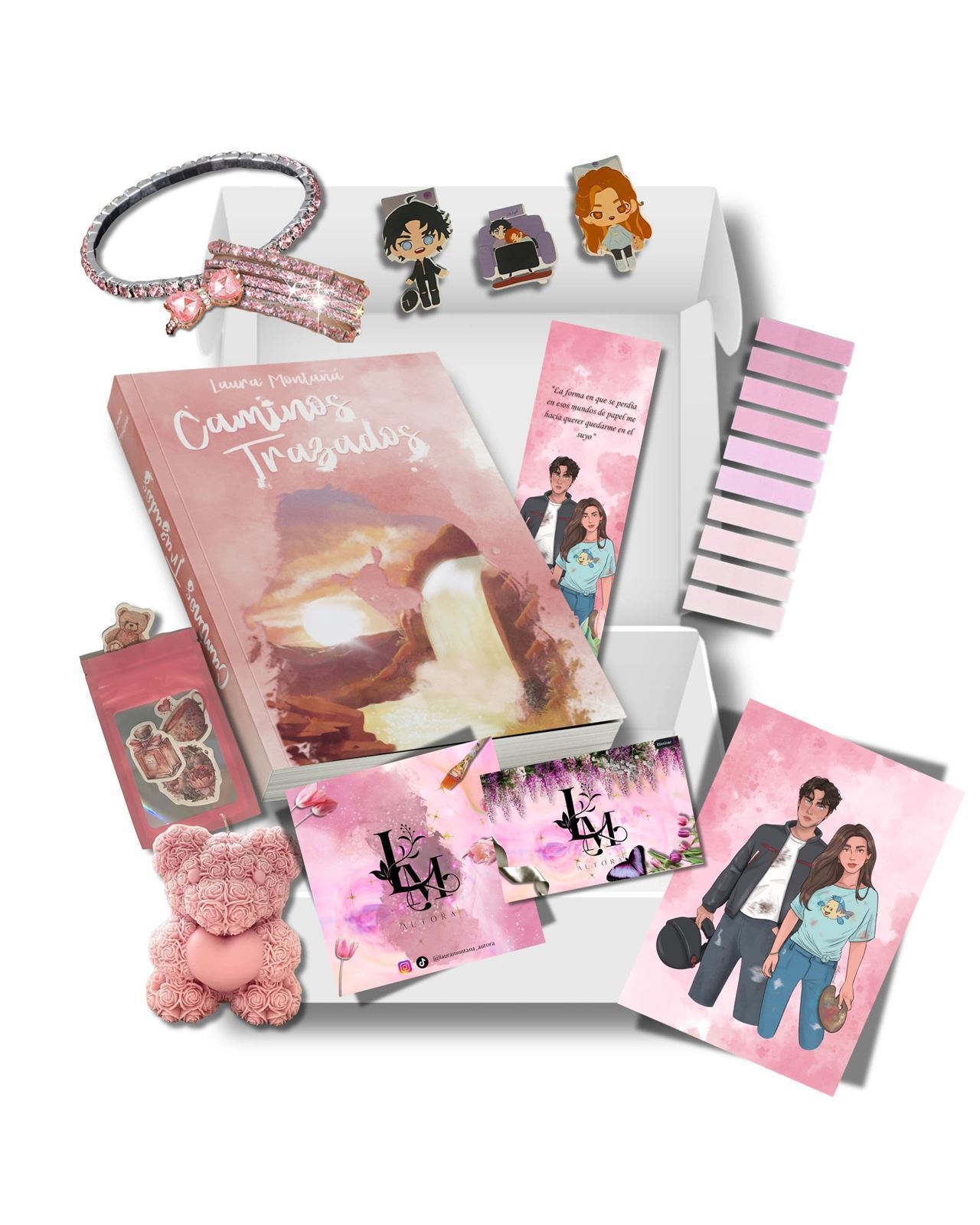 Caja literaria caminos Trazados de Laura Montañá - Imagen 1
