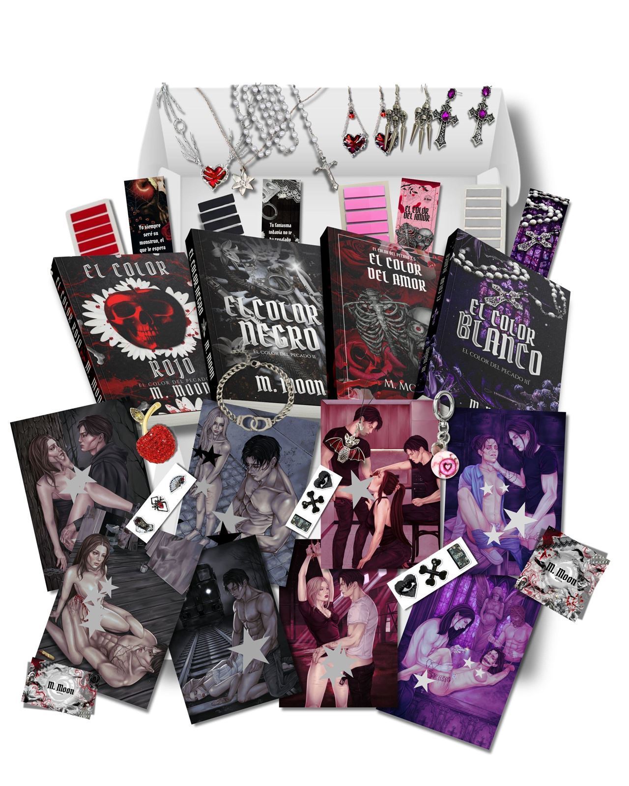 Caja literaria El color del pecado COMPLETA de M.Moon - Imagen 1