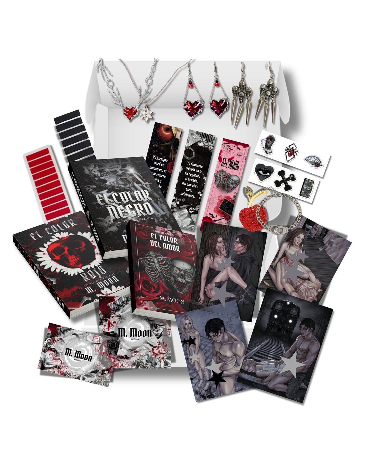 Caja literaria El color rojo + El color negro + El color del amor de M.Moon - Imagen 1