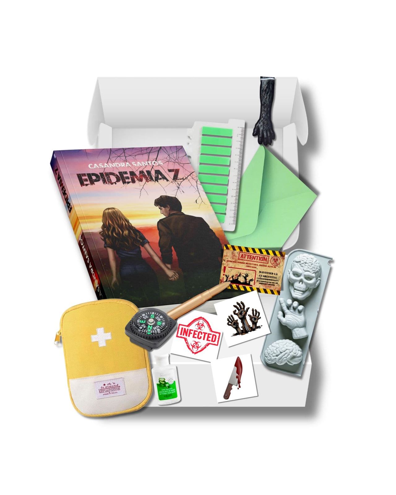 Caja literaria Epidemia Z de Casandra Santos - Imagen 1