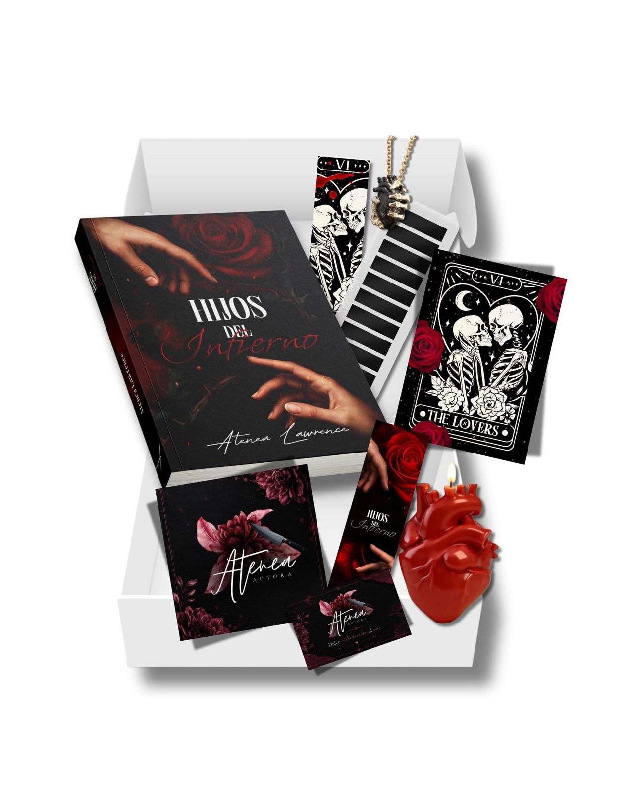 Caja literaria hijos del infierno Edición especial de Atenea Lawrence - Imagen 1