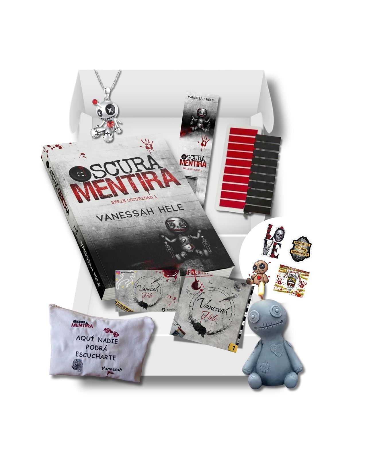 Caja literaria Oscura Mentira de Vanessah Hele - Imagen 1