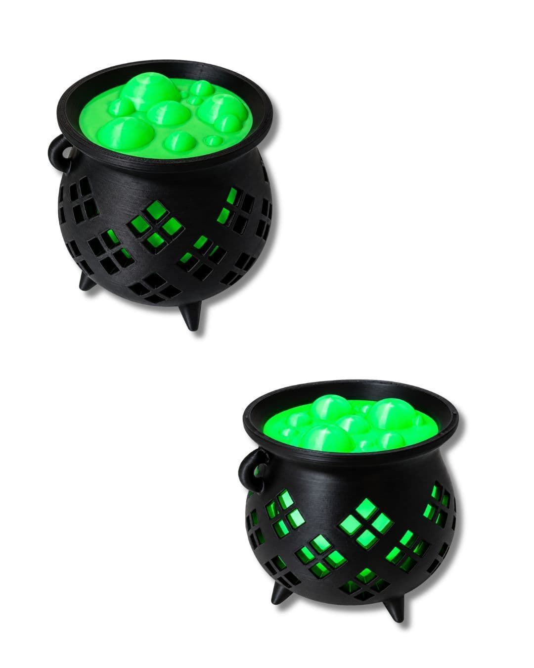 Caldero bruja con luces - Imagen 1