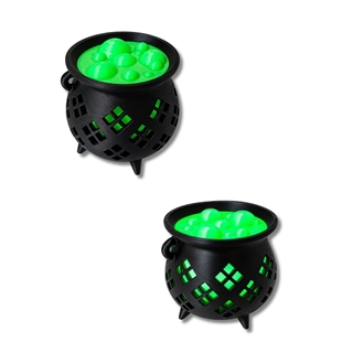 Caldero bruja con luces - Imagen 1