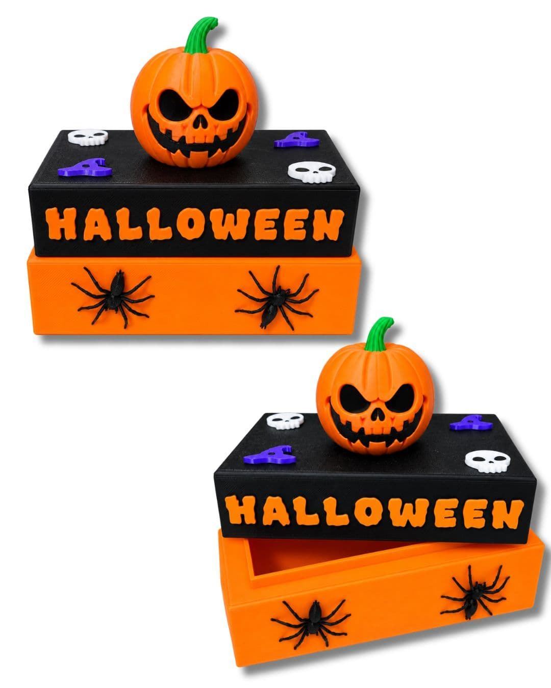 Cofre Halloween naranja - Imagen 1