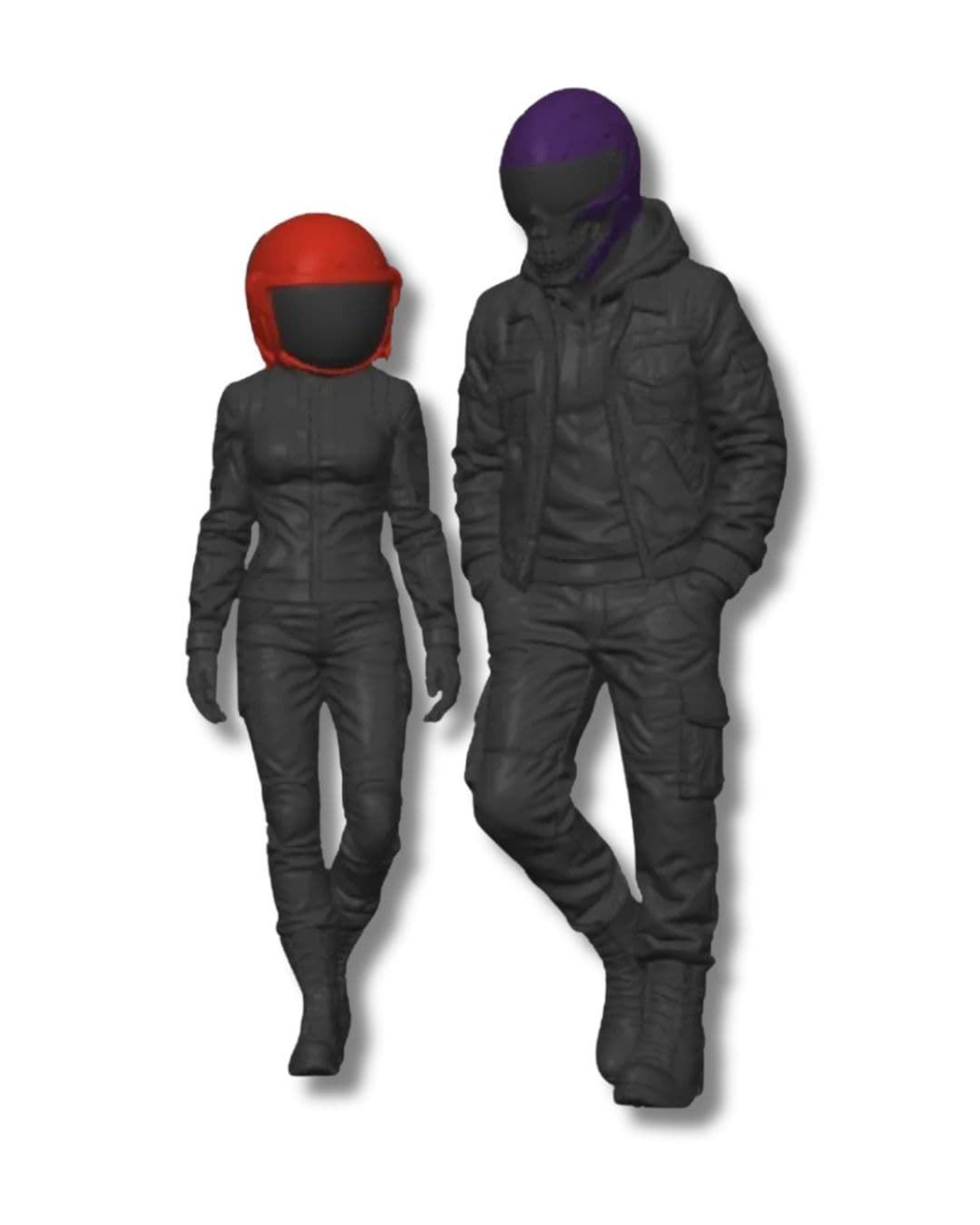 Figuras 3D dos caras del fuego de Haimi Snow - Imagen 1