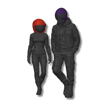 Figuras 3D dos caras del fuego de Haimi Snow - Imagen 1