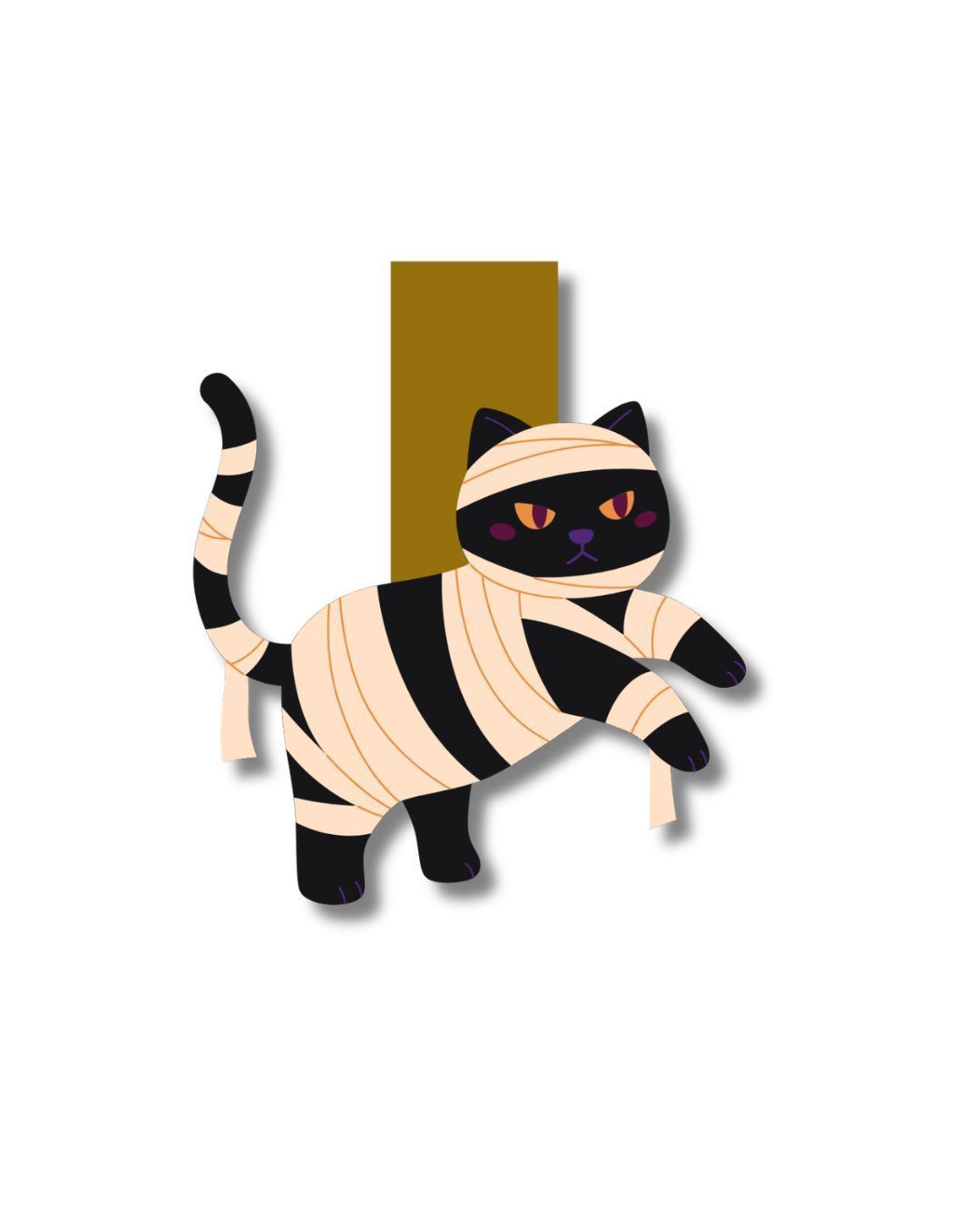 Marcapáginas Magnético Gato Momia - Imagen 1