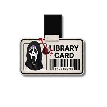 Marcapáginas Magnético Library Card Ghostface - Imagen 1