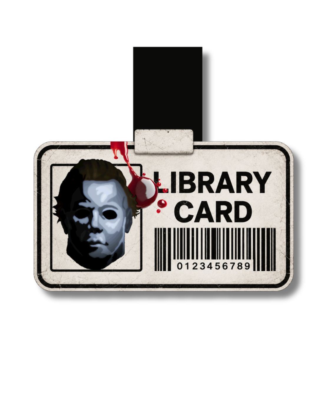 Marcapáginas Magnético Library Card Michael Myers - Imagen 1