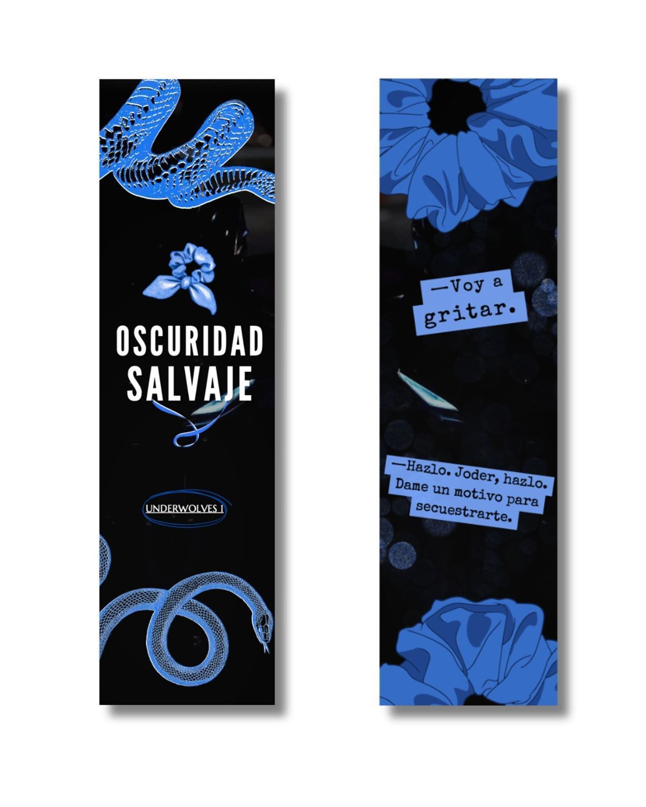 Marcapáginas Oscuridad Salvaje de Layla Ruiz - Imagen 1