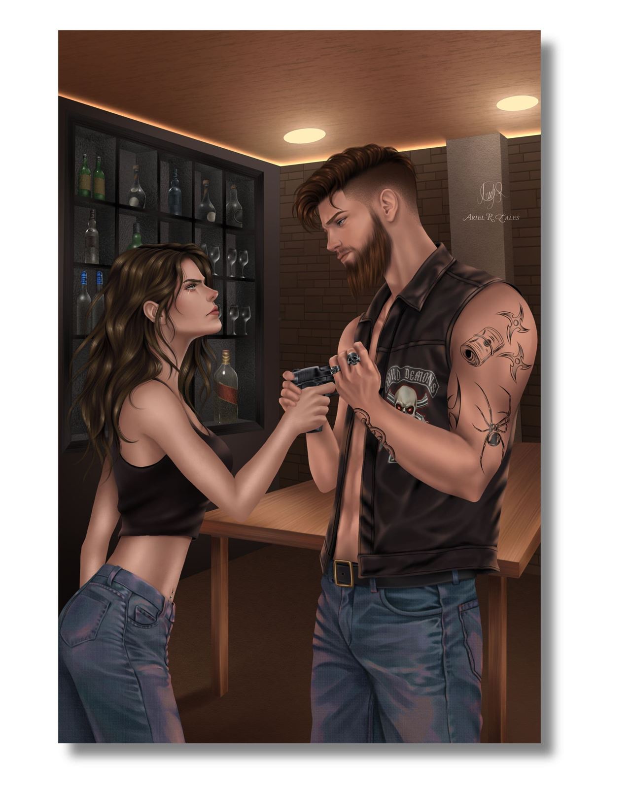 Prints Ariendo en su infierno de Lena Salvatore - Imagen 2