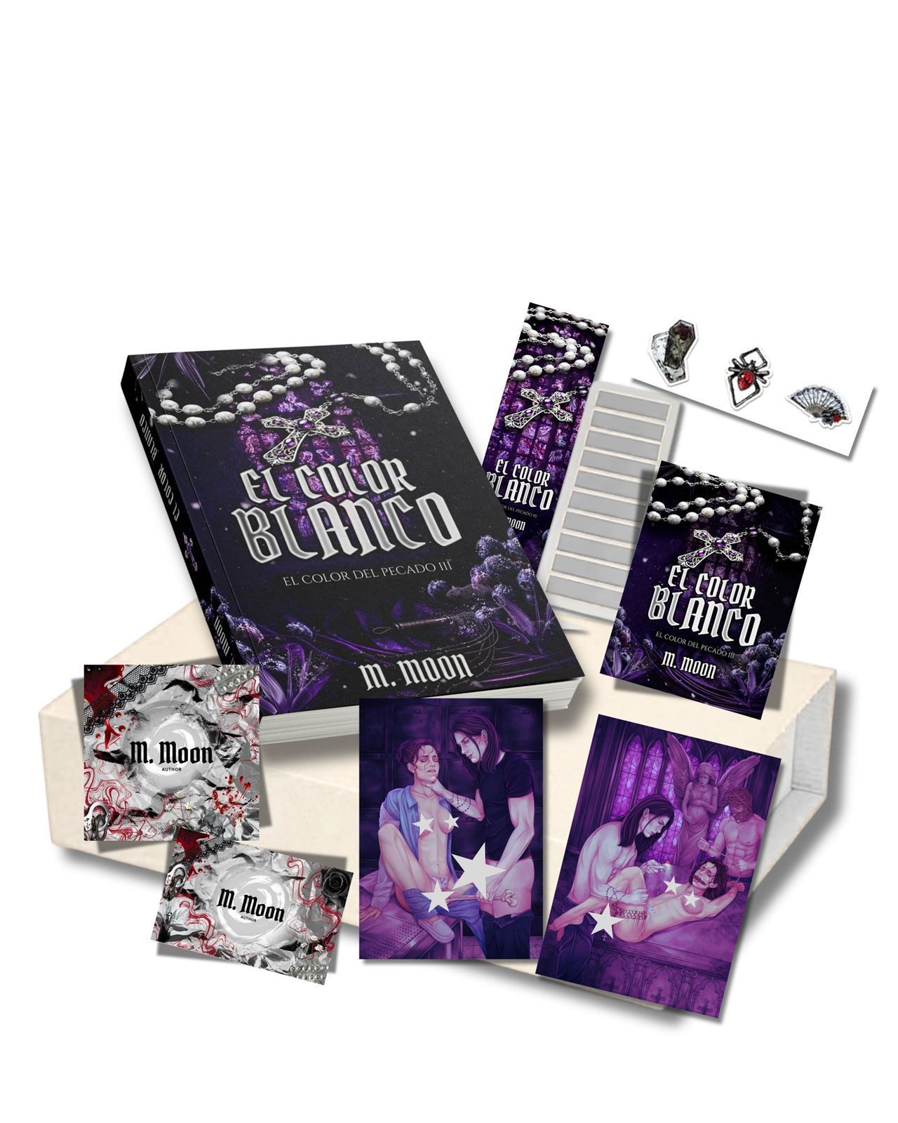 Sobre literario El color blanco (Edición especial) de M.Moon - Imagen 1