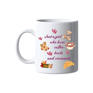 Taza Coffee, Books & Croissants - Imagen 1