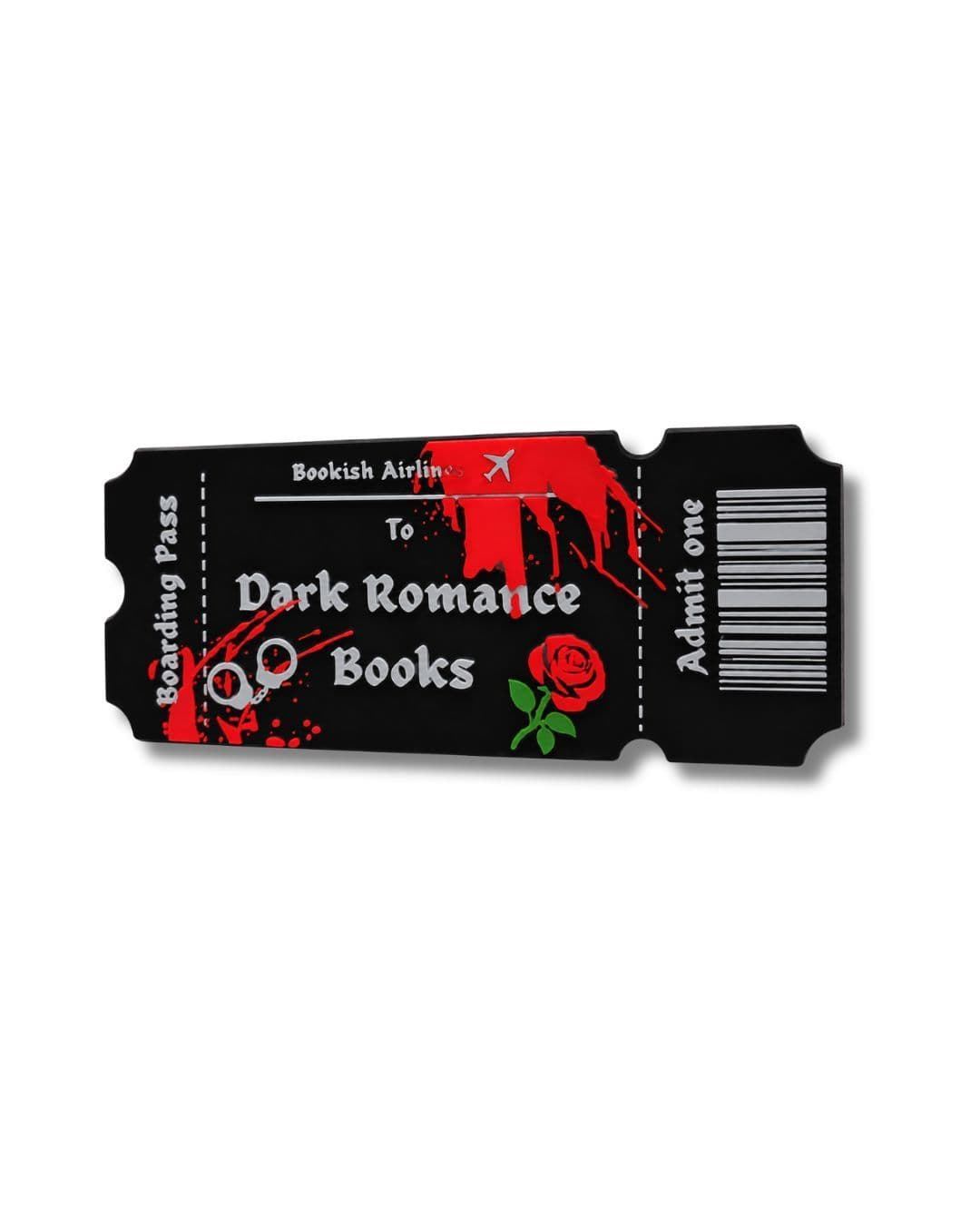 Ticket Marcapáginas 3D Dark romance books - Imagen 1