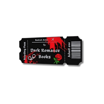Ticket Marcapáginas 3D Dark romance books - Imagen 1