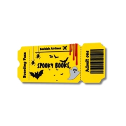 Ticket Marcapáginas 3D Spooky book - Imagen 1