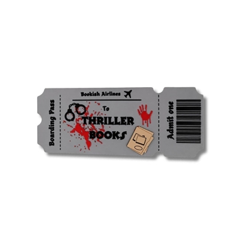Ticket Marcapáginas 3D Thriller books - Imagen 1