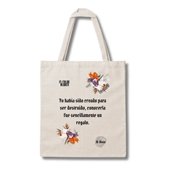 Tote bag bordada El Color Blanco de M.Moon - Imagen 1