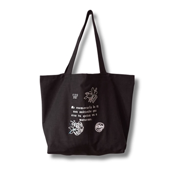 Tote bag bordada El Color Negro de M.Moon - Imagen 1