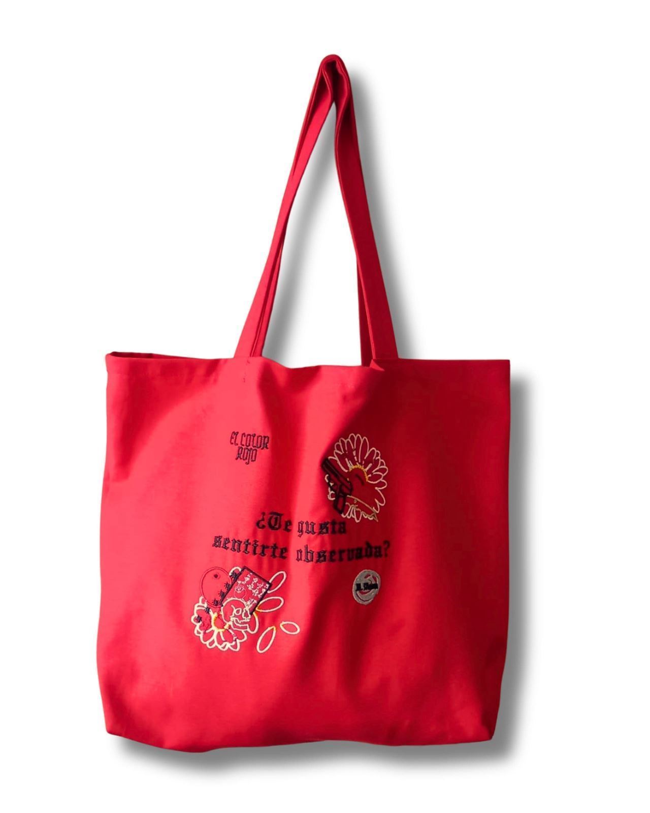 Tote bag bordada El Color Rojo de M.Moon - Imagen 1