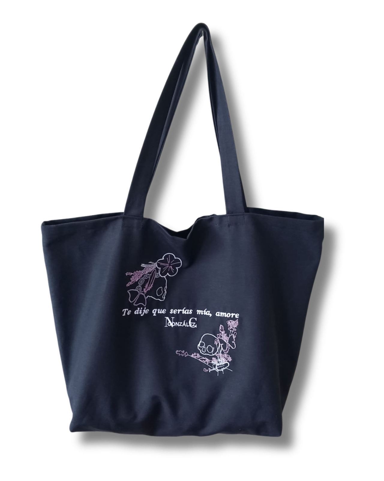 Tote bag bordada Géminis de NC González - Imagen 1