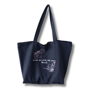 Tote bag bordada Géminis de NC González - Imagen 1