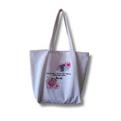 Tote bag bordada Infierno de NC González - Imagen 1