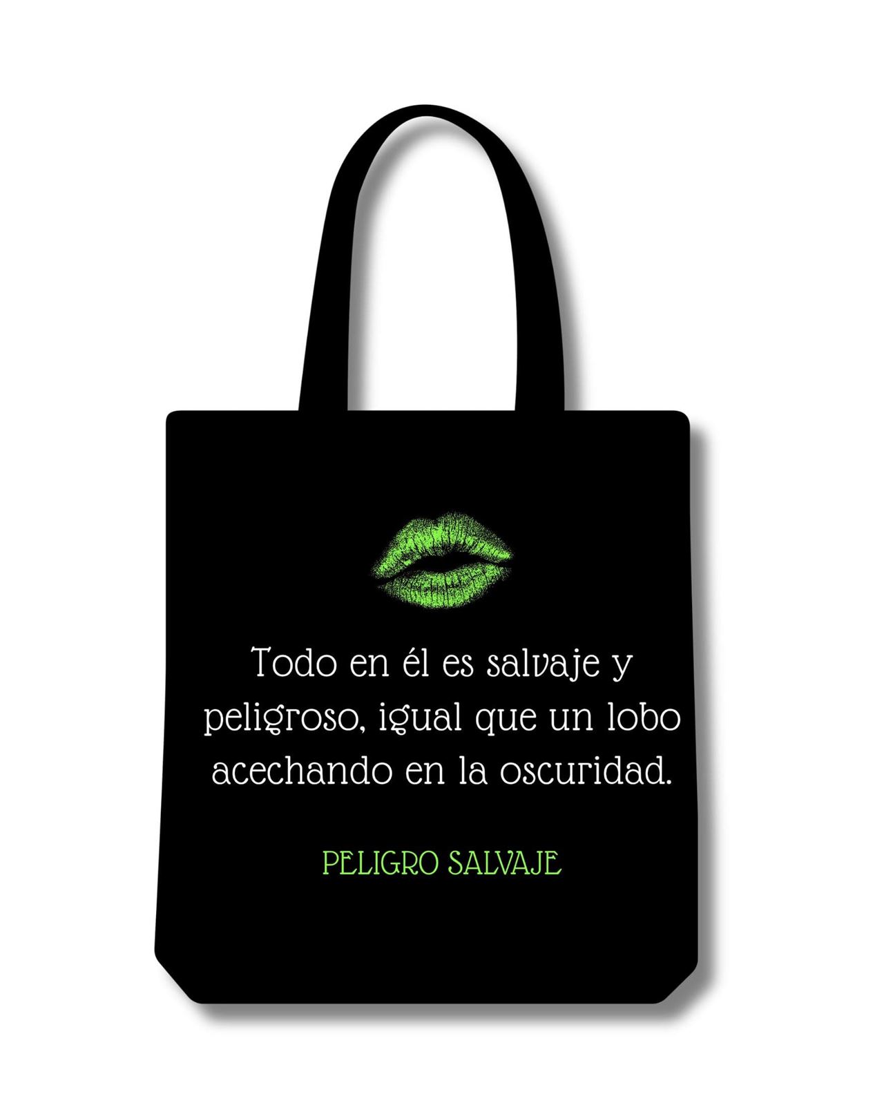 Tote bag bordada Peligro Salvaje de Layla Ruiz - Imagen 2