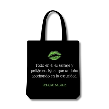 Tote bag bordada Peligro Salvaje de Layla Ruiz - Imagen 2