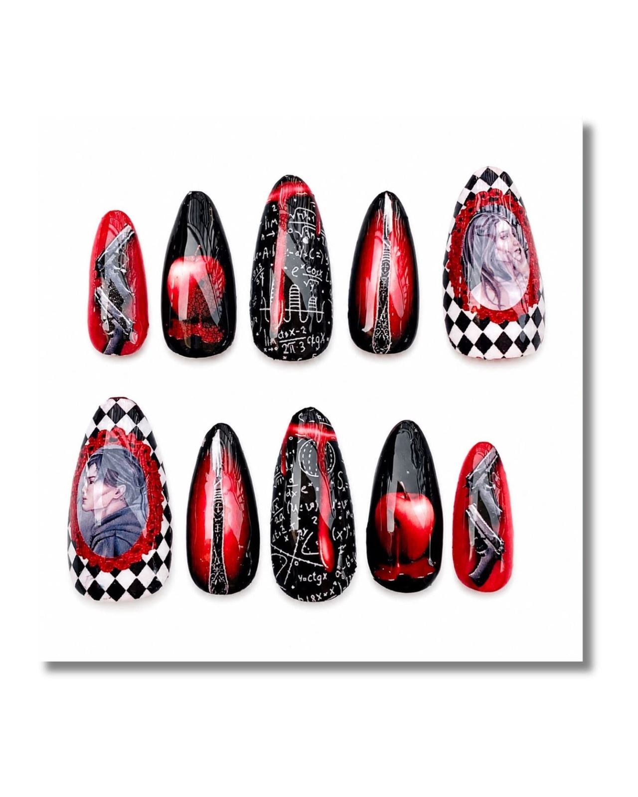 Uñas El Color Rojo de M.Moon - Imagen 1